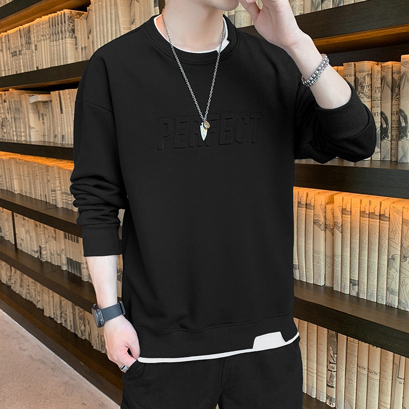 Sweatshirt Men Korean Style Trend Round Neck Fashion