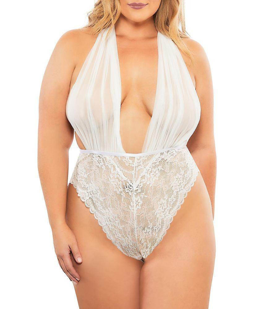 European And American Sexy Lingerie Sexy Imitation Ice Silk Plus Size Nightdress - Mubimart