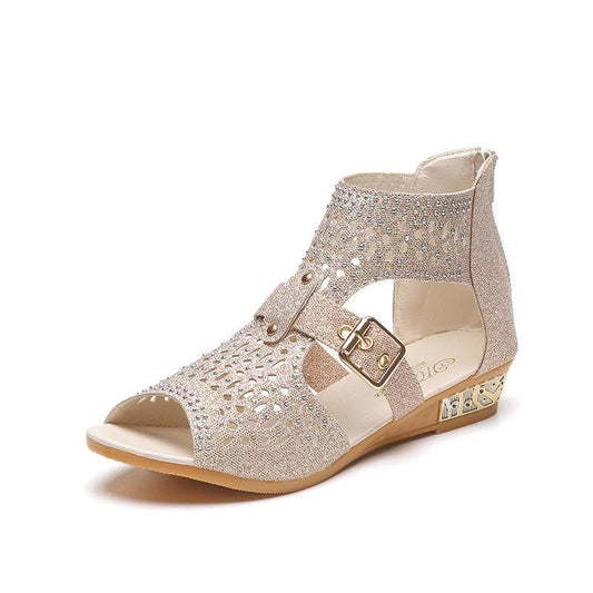 Sandals Rivet Flat Sandals Women's Shoes - Mubimart