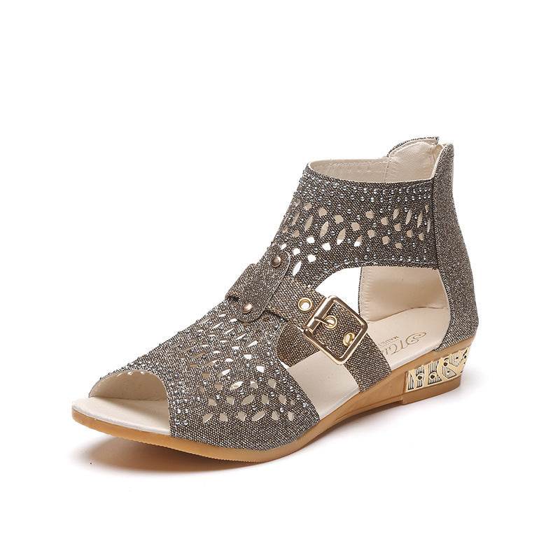Sandals Rivet Flat Sandals Women's Shoes - Mubimart