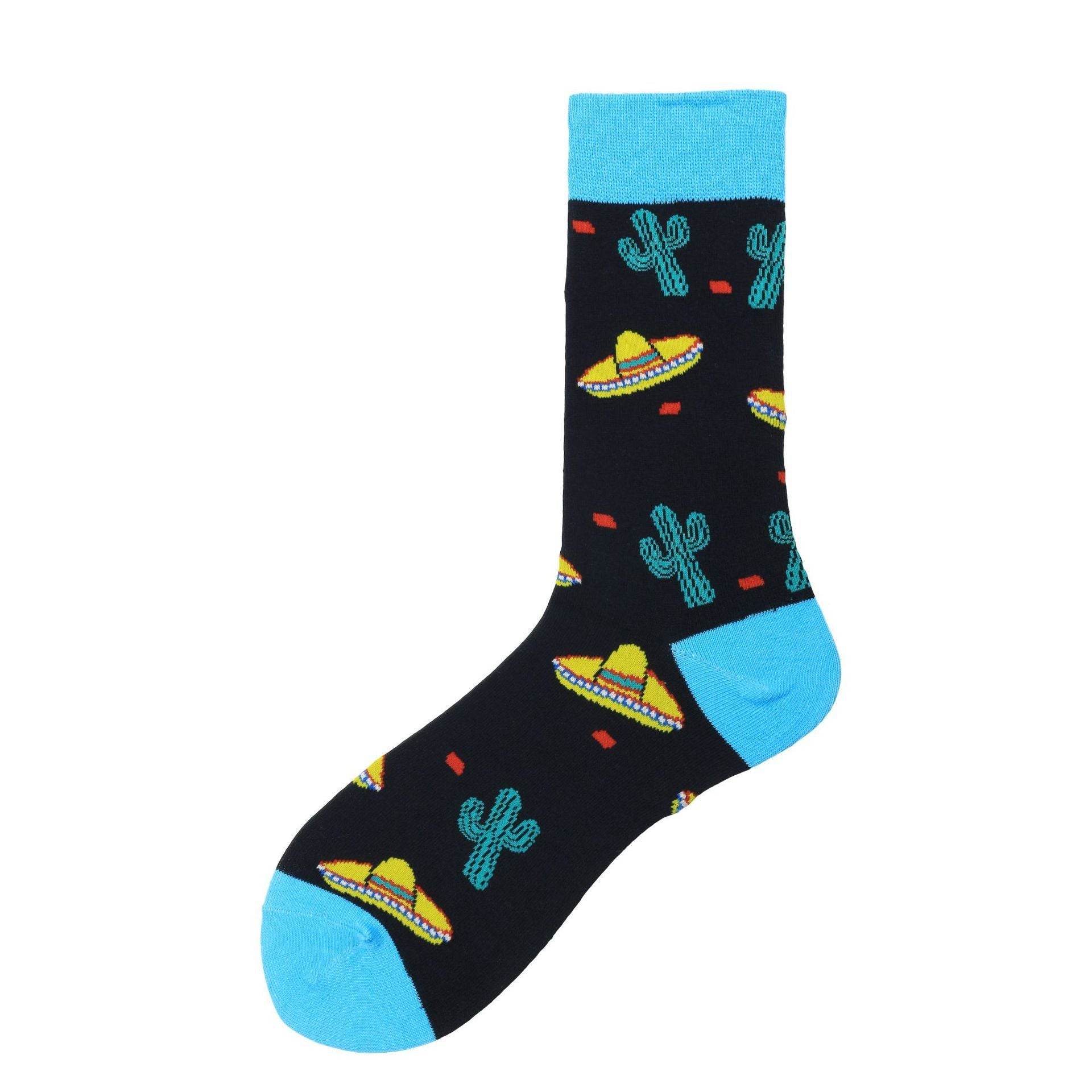 Chili Orange Happy Socks Tide Socks Men - Mubimart