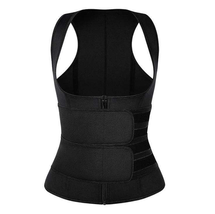 Adjustable Waist Velcro Double Waist Zipper Shaper - Mubimart
