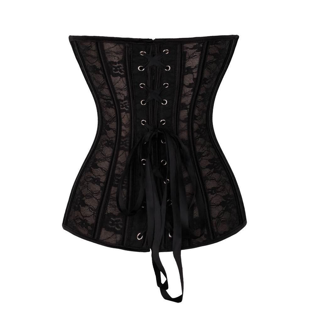 Breast-Supporting Corset, Abdomen Corset, Lace - Mubimart