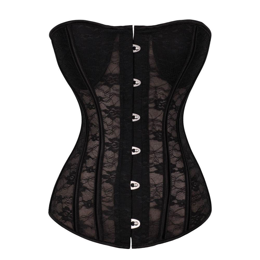Breast-Supporting Corset, Abdomen Corset, Lace - Mubimart