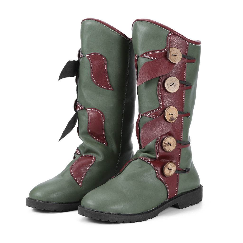 Women's Fashion Mid-Boots Color Matching Women Boots - Mubimart