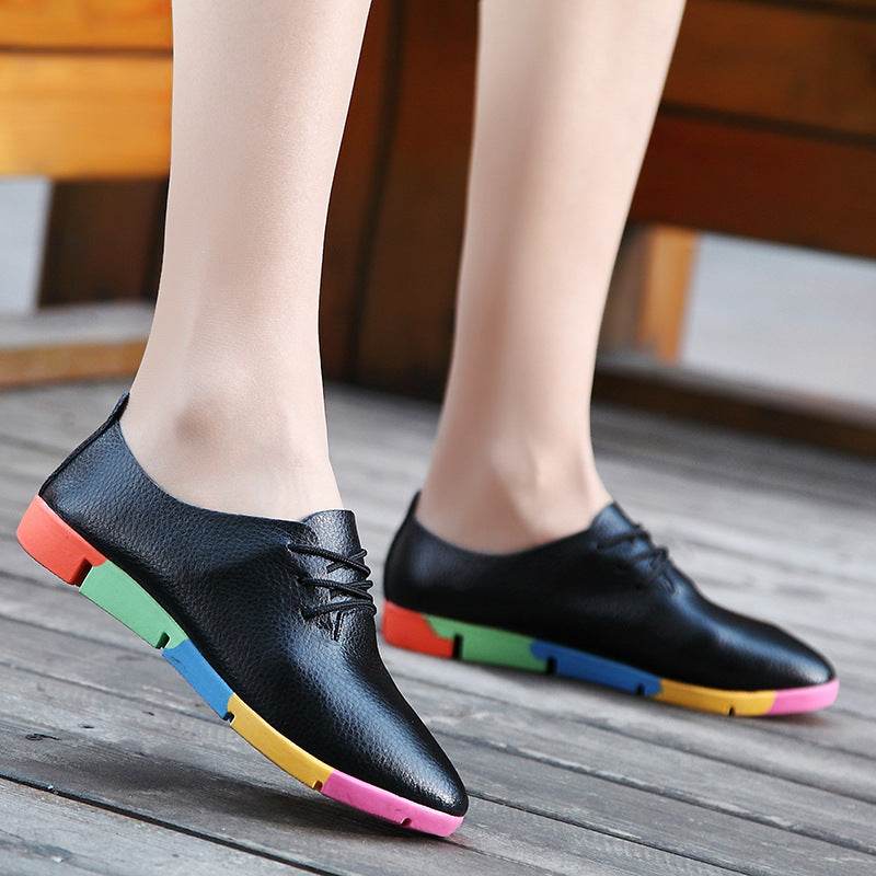 Women's Single Shoes Korean Nurse Shoes Women Casual Shoes White Shoes - Mubimart