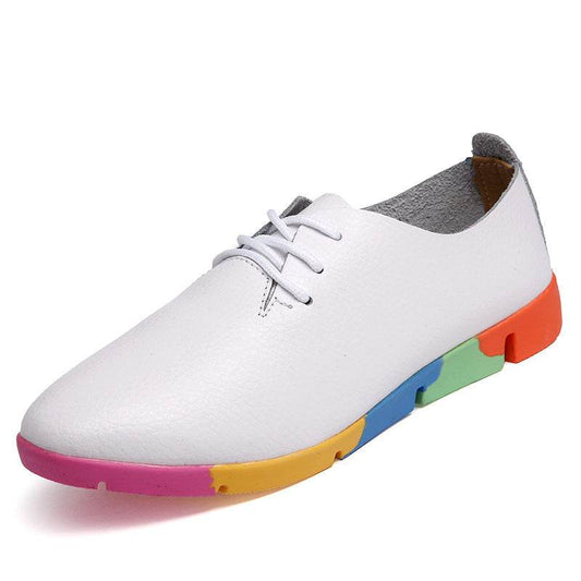 Women's Single Shoes Korean Nurse Shoes Women Casual Shoes White Shoes - Mubimart