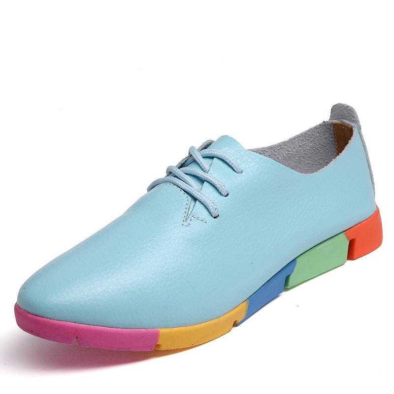 Women's Single Shoes Korean Nurse Shoes Women Casual Shoes White Shoes - Mubimart