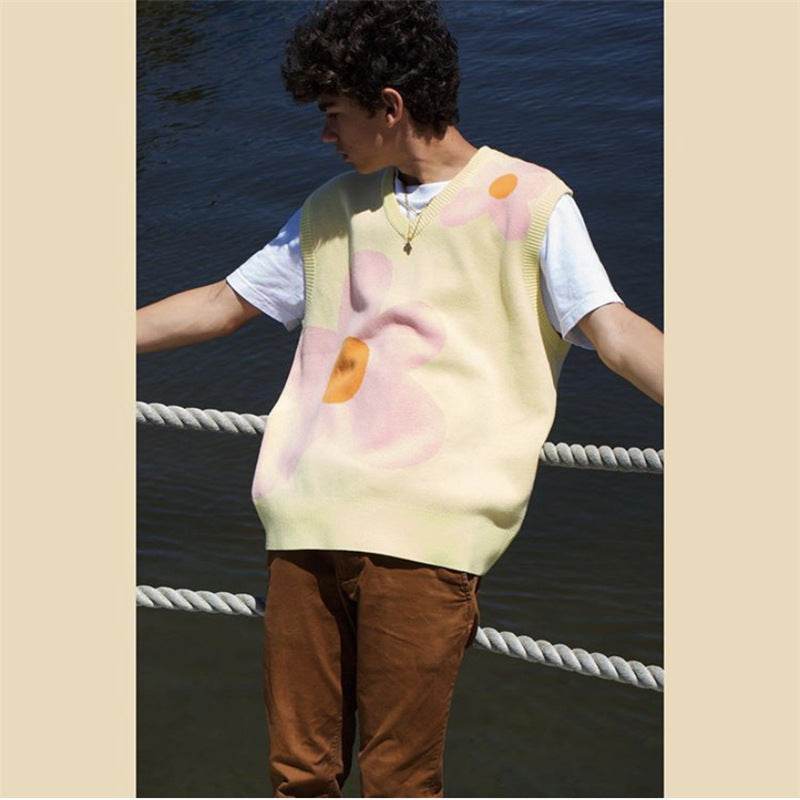Women's Pullover Vest Tops Autumn And Winter New Loose Vest Sweater Coat - Mubimart