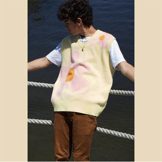 Women's Pullover Vest Tops Autumn And Winter New Loose Vest Sweater Coat - Mubimart