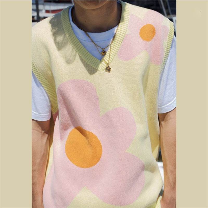 Women's Pullover Vest Tops Autumn And Winter New Loose Vest Sweater Coat - Mubimart