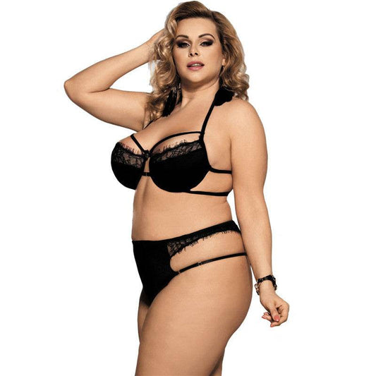Sexy Lingerie Sexy Lace Three-point Bra Set - Mubimart