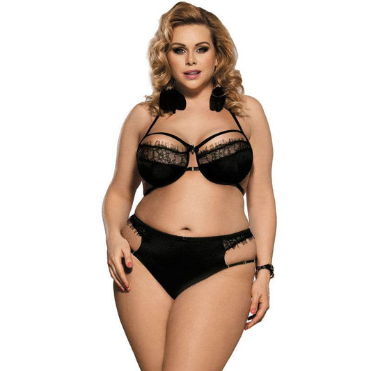 Sexy Lingerie Sexy Lace Three-point Bra Set - Mubimart