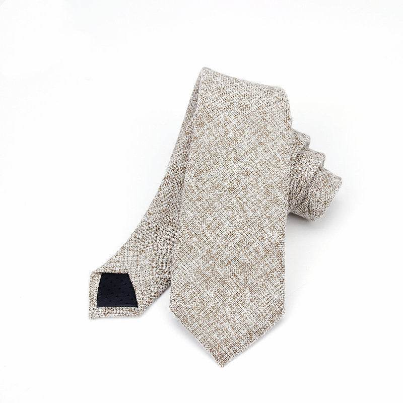 Men's Neckties Wholesale Super Narrow Spot Imitation Wool 6cm - Mubimart