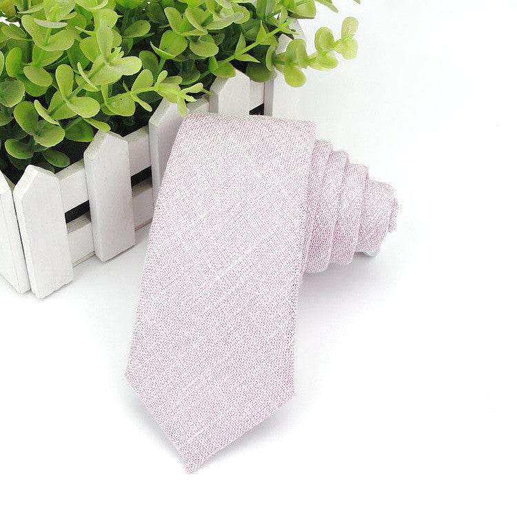 Men's Neckties Wholesale Super Narrow Spot Imitation Wool 6cm - Mubimart