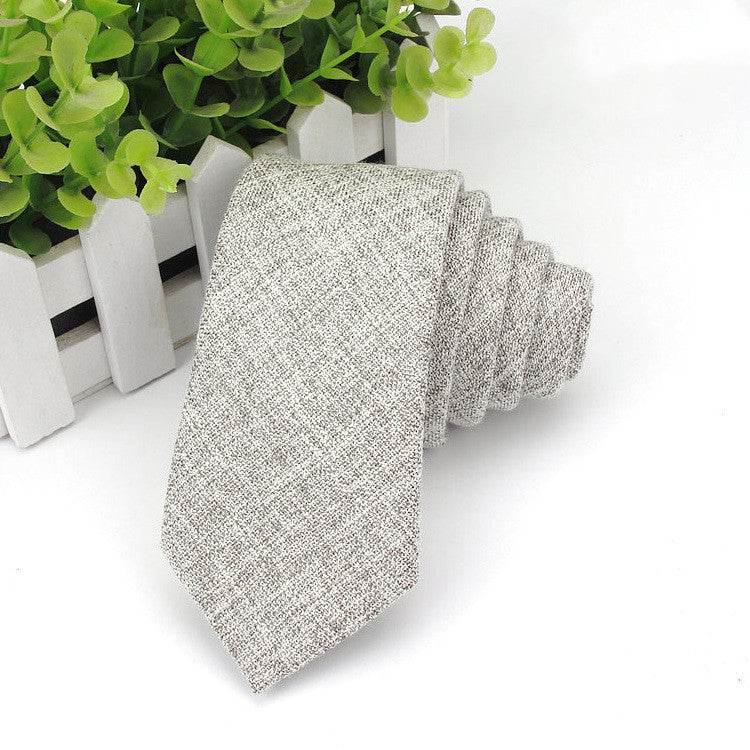 Men's Neckties Wholesale Super Narrow Spot Imitation Wool 6cm - Mubimart