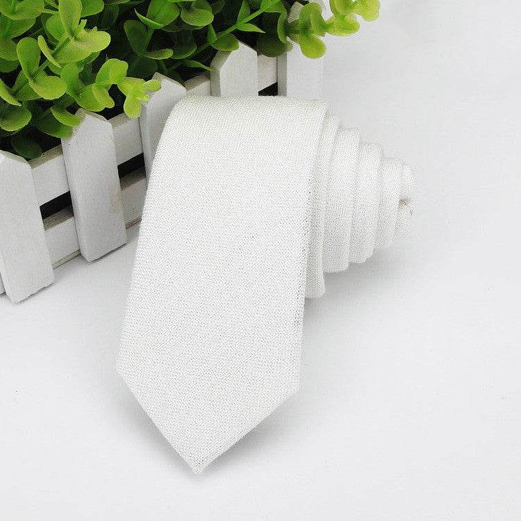 Men's Neckties Wholesale Super Narrow Spot Imitation Wool 6cm - Mubimart