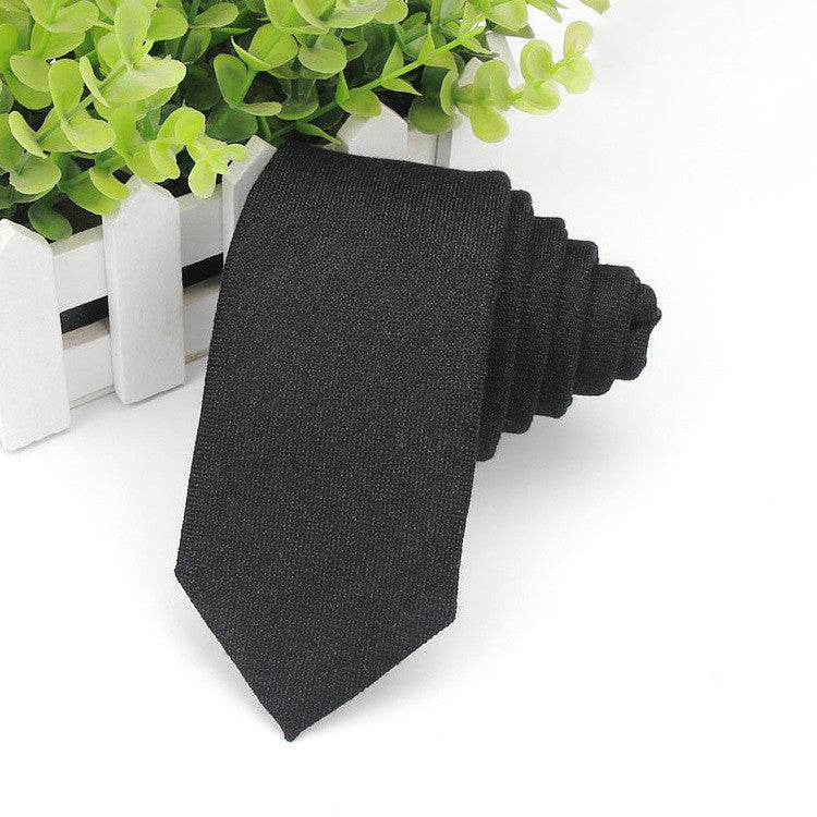 Men's Neckties Wholesale Super Narrow Spot Imitation Wool 6cm - Mubimart