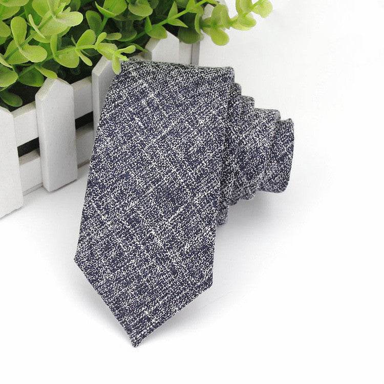 Men's Neckties Wholesale Super Narrow Spot Imitation Wool 6cm - Mubimart