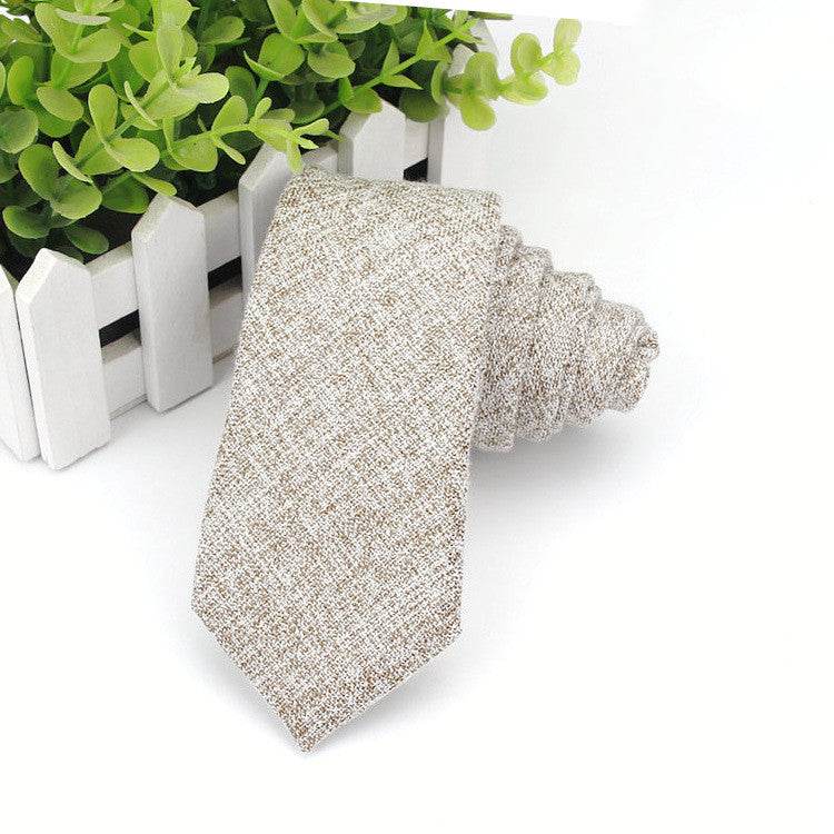 Men's Neckties Wholesale Super Narrow Spot Imitation Wool 6cm - Mubimart