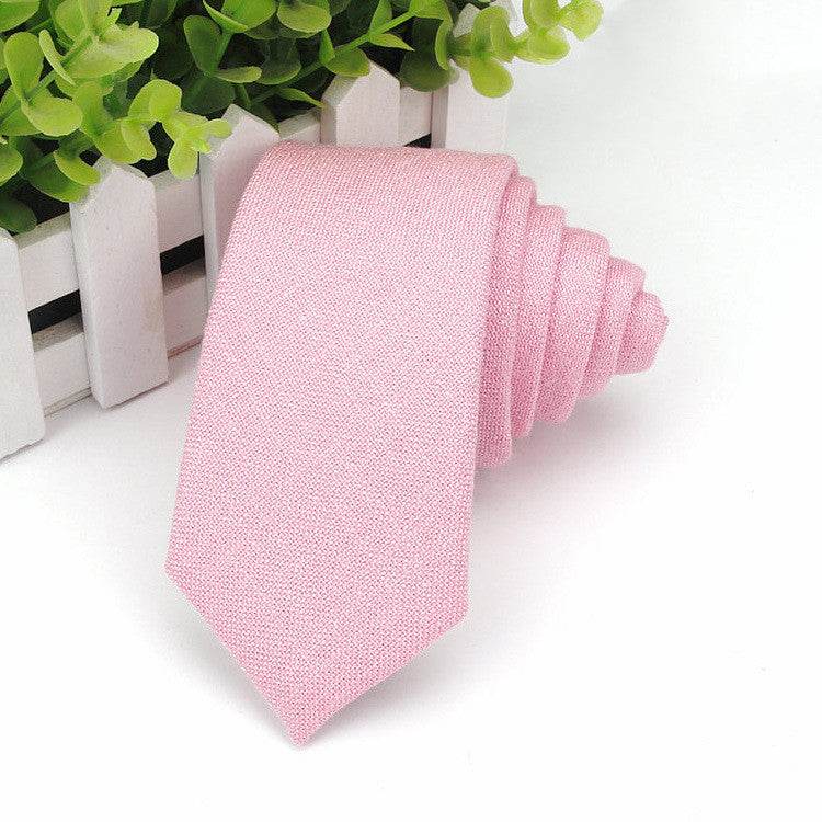 Men's Neckties Wholesale Super Narrow Spot Imitation Wool 6cm - Mubimart