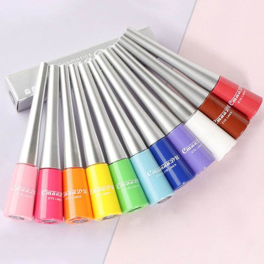 Colored Eyeliner Matte Quick-Dry Liquid Eyeliner - Mubimart