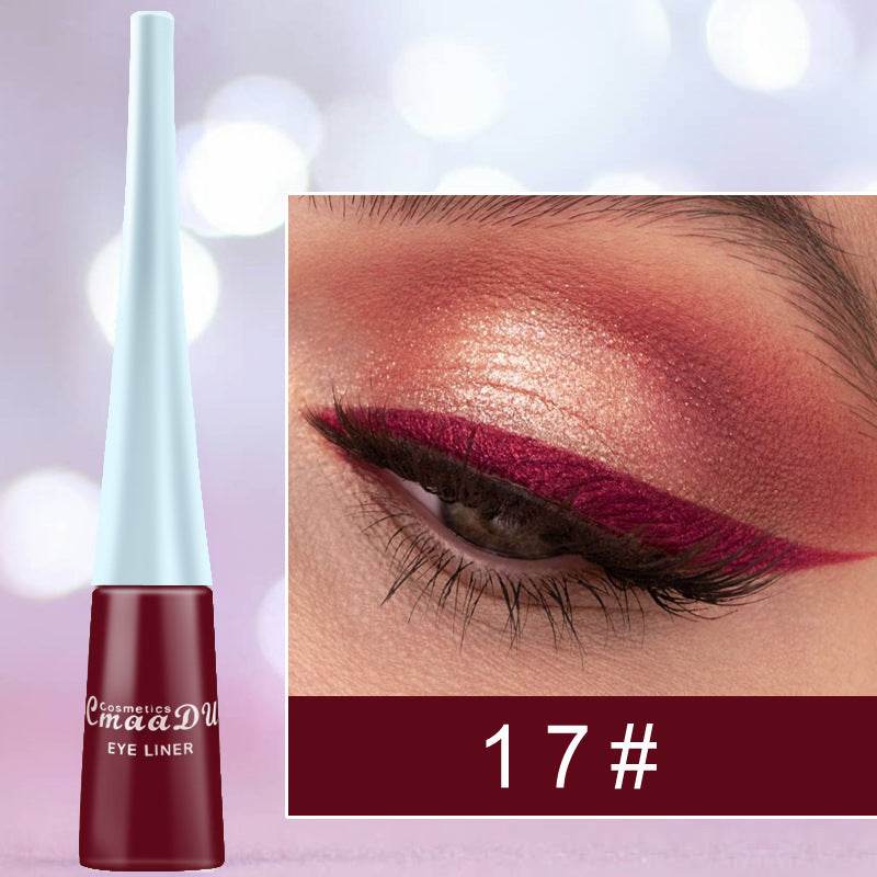 Colored Eyeliner Matte Quick-Dry Liquid Eyeliner - Mubimart