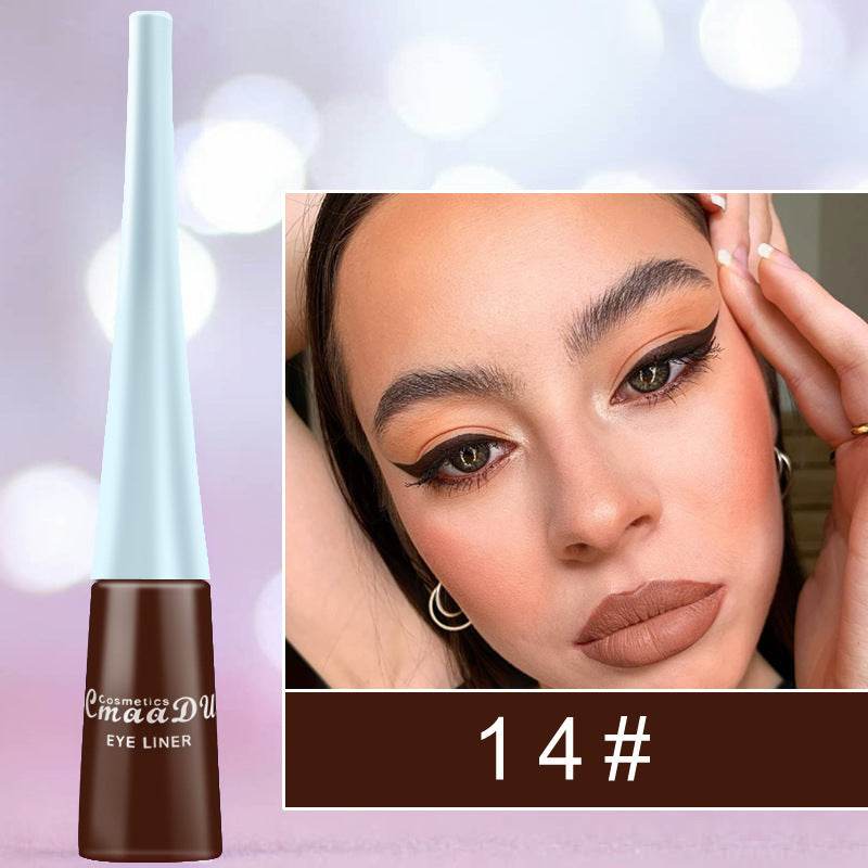 Colored Eyeliner Matte Quick-Dry Liquid Eyeliner - Mubimart
