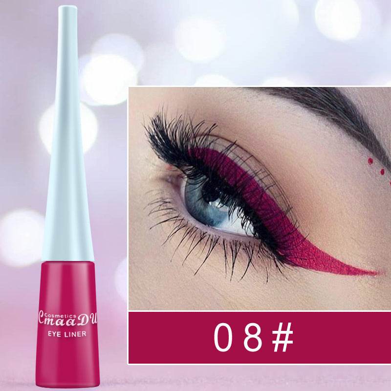 Colored Eyeliner Matte Quick-Dry Liquid Eyeliner - Mubimart