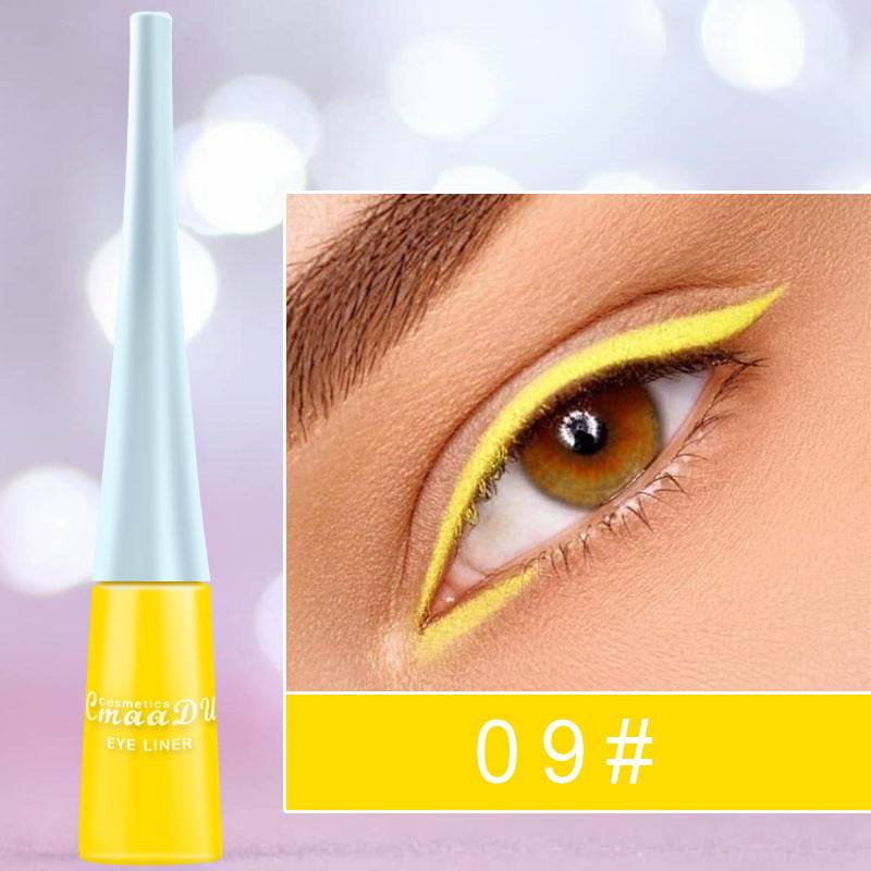 Colored Eyeliner Matte Quick-Dry Liquid Eyeliner - Mubimart