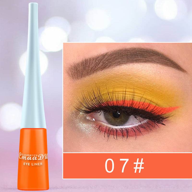 Colored Eyeliner Matte Quick-Dry Liquid Eyeliner - Mubimart