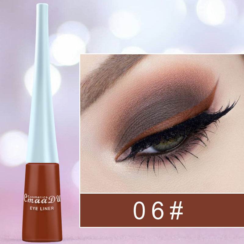 Colored Eyeliner Matte Quick-Dry Liquid Eyeliner - Mubimart