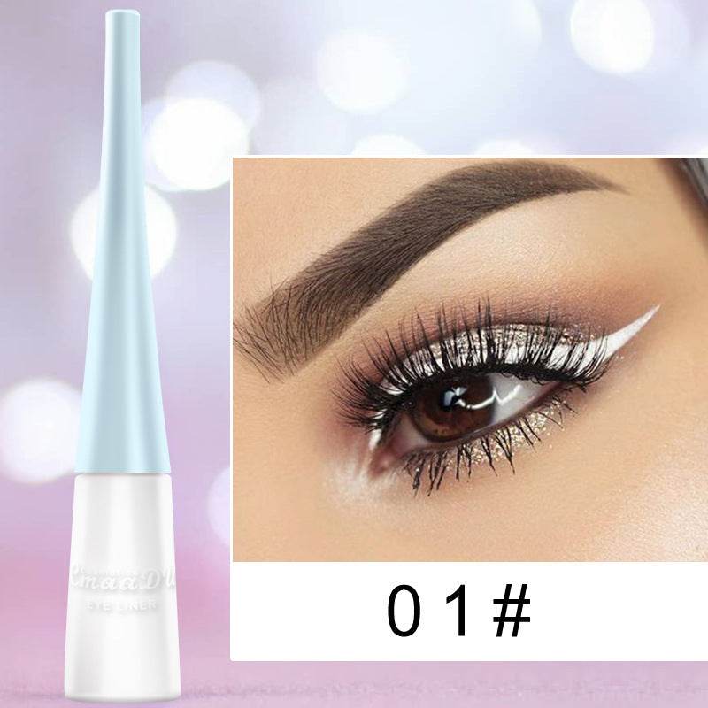 Colored Eyeliner Matte Quick-Dry Liquid Eyeliner - Mubimart