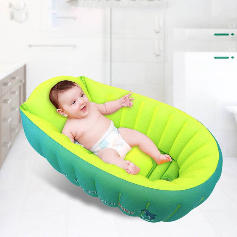Baby Bath Tub Inflatable Bathtubs Baby Folding Bathtub Flower Bath Tubs Baby Goods for the Newborn - Mubimart