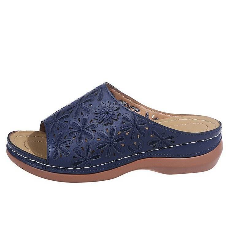 Summer Women Wedge Sandals Premium Orthopedic Toe Sandals - Mubimart