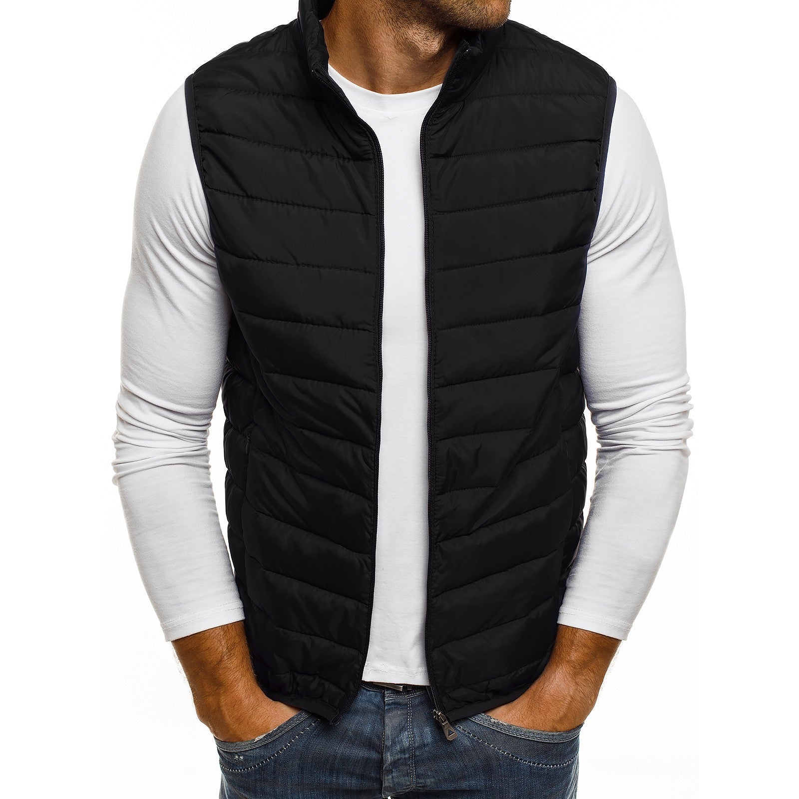 Men's Casual Fashion Simple Loose Cotton Vest Vest Men