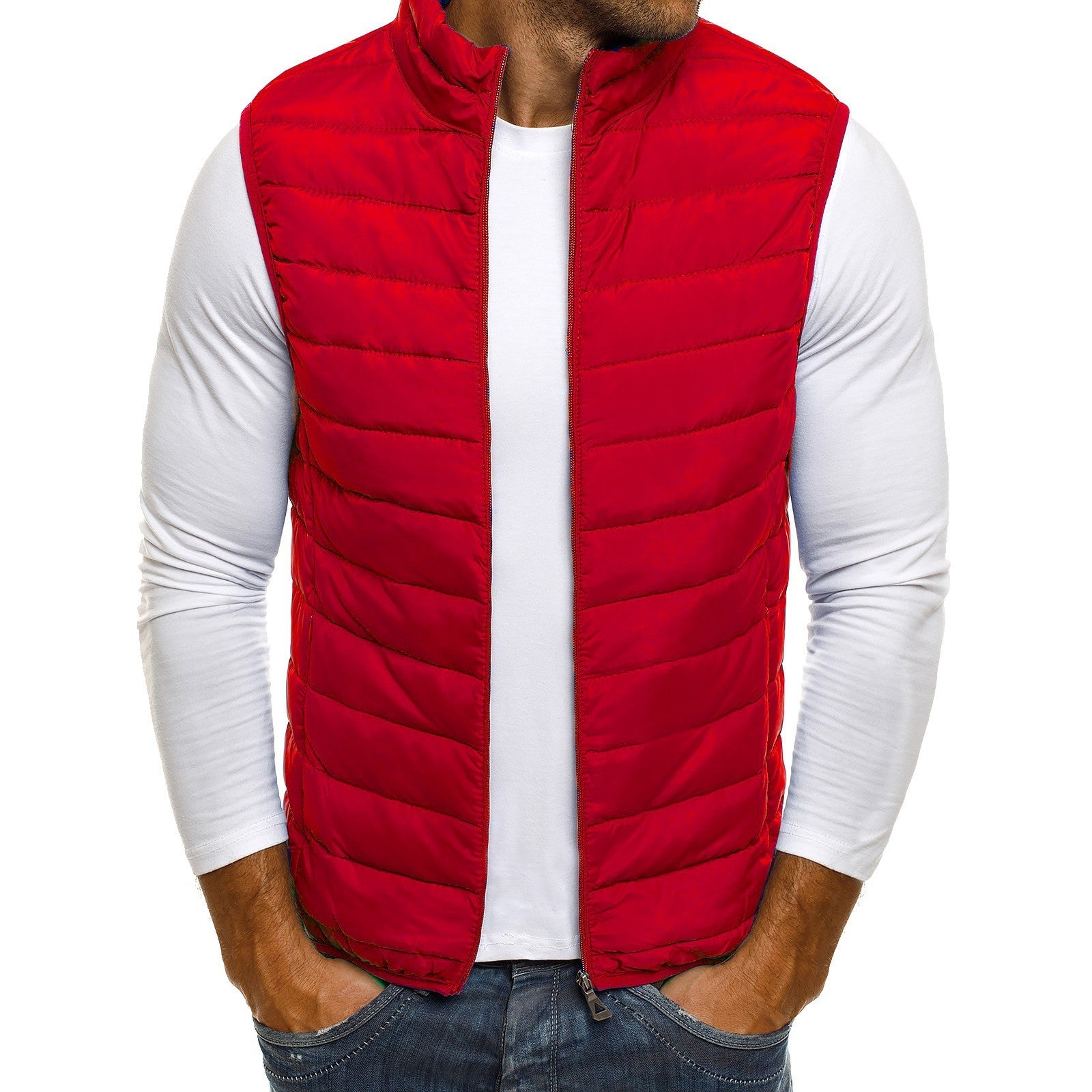 Men's Casual Fashion Simple Loose Cotton Vest Vest Men