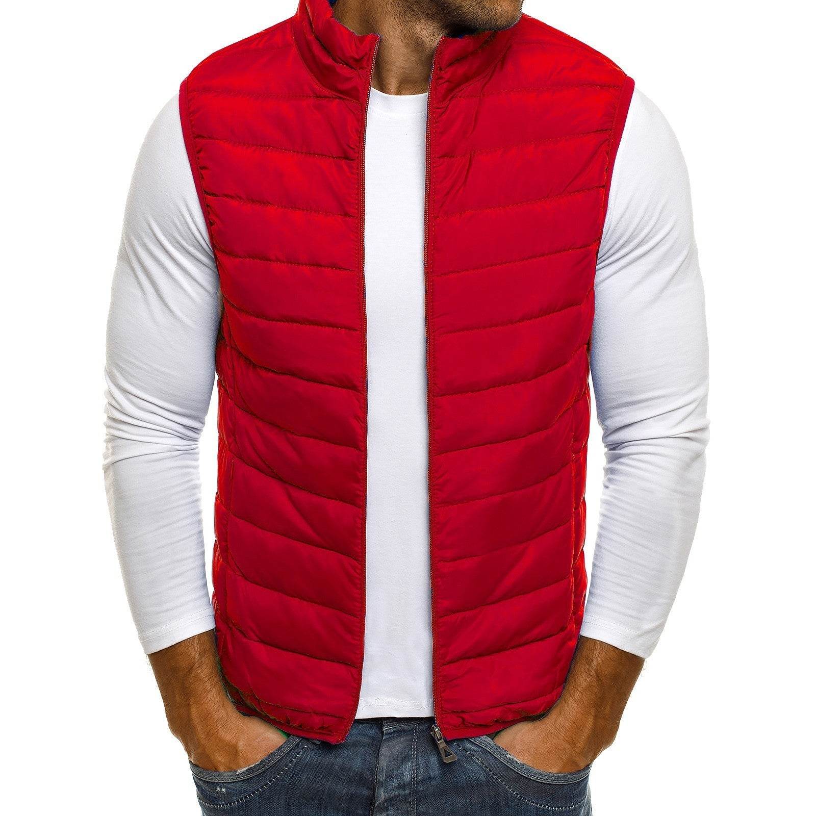 Men's Casual Fashion Simple Loose Cotton Vest Vest Men - Mubimart