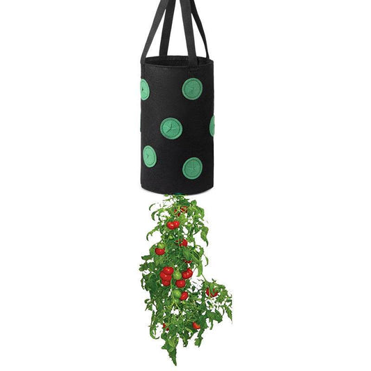Strawberry Grow Bag Nonwoven Fabric Vertical Jardin Garden Hanging Plant Bag Vegetable Potato Planter Bag For Greenhouse - Mubimart