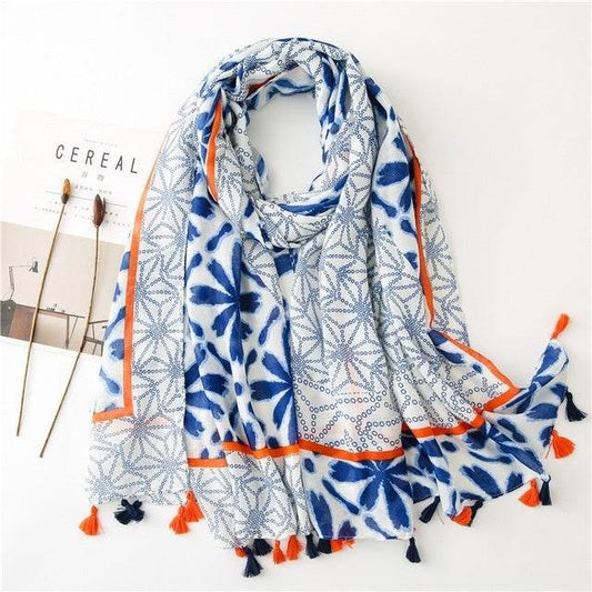 Autumn Scarf for Women Female Scarves Triangle - Mubimart