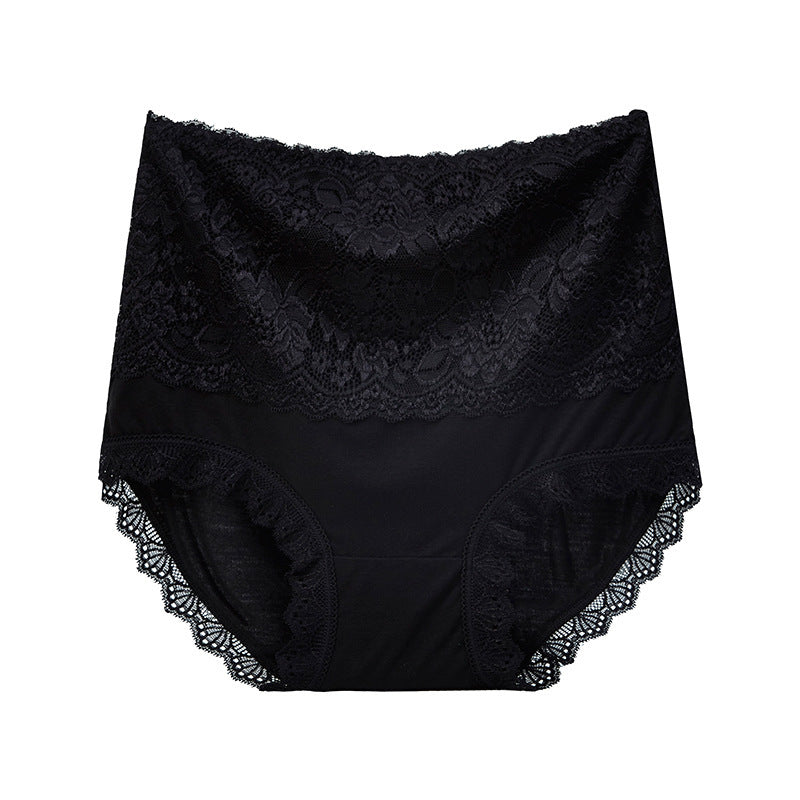 High Waisted Abdomen And Hips Sexy Lace Underwear Women Briefs - Mubimart -  