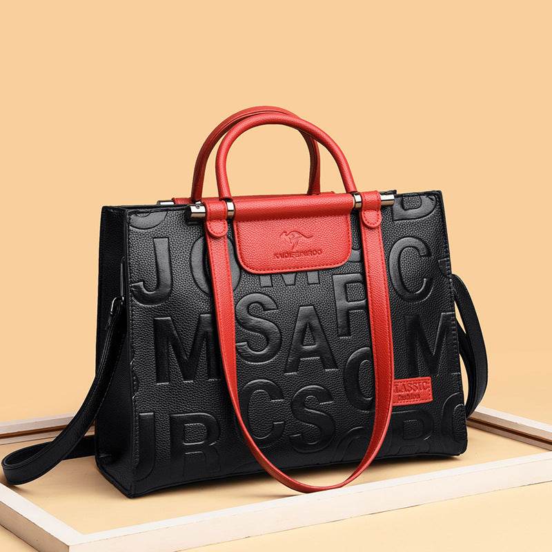 Crossbody Shoulder Bag High-End Printing Large Capacity Handbag Women - Mubimart