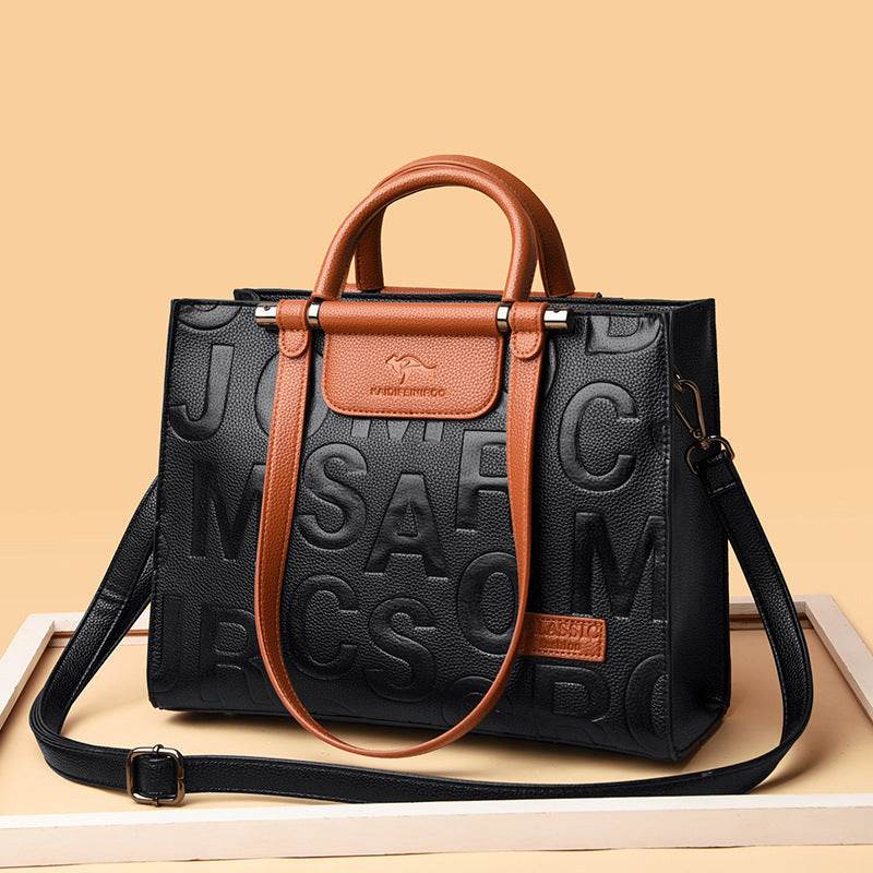 Crossbody Shoulder Bag High-End Printing Large Capacity Handbag Women - Mubimart