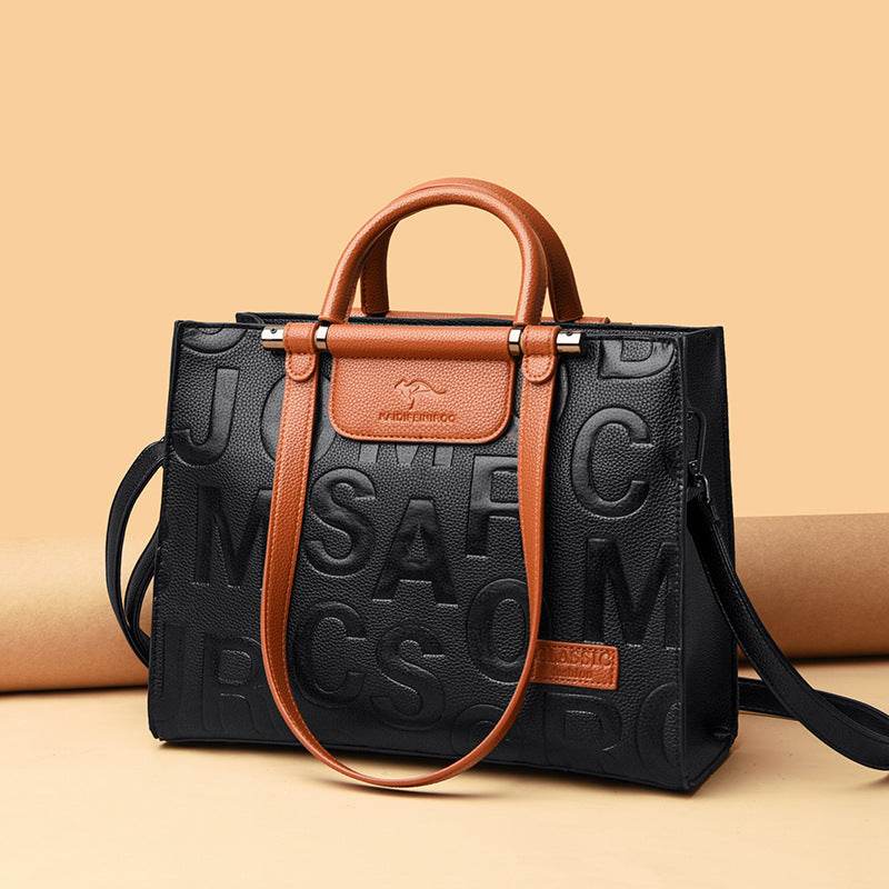 Crossbody Shoulder Bag High-End Printing Large Capacity Handbag Women - Mubimart