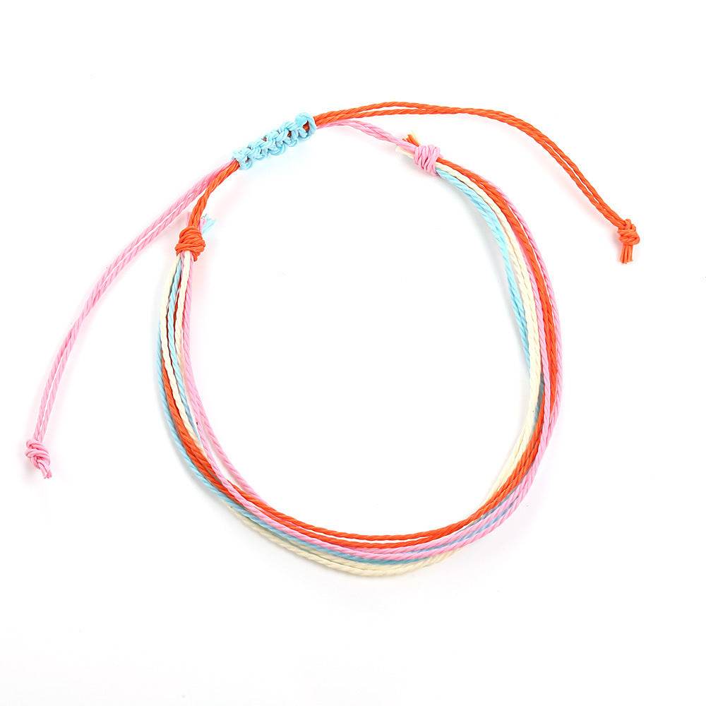 Hand Woven Colorful Bracelet Anklets - Mubimart