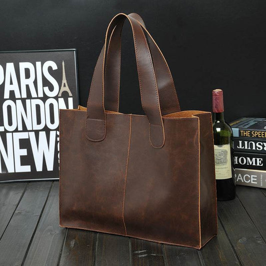 Men's Retro Portable Business Casual Briefcase - Mubimart