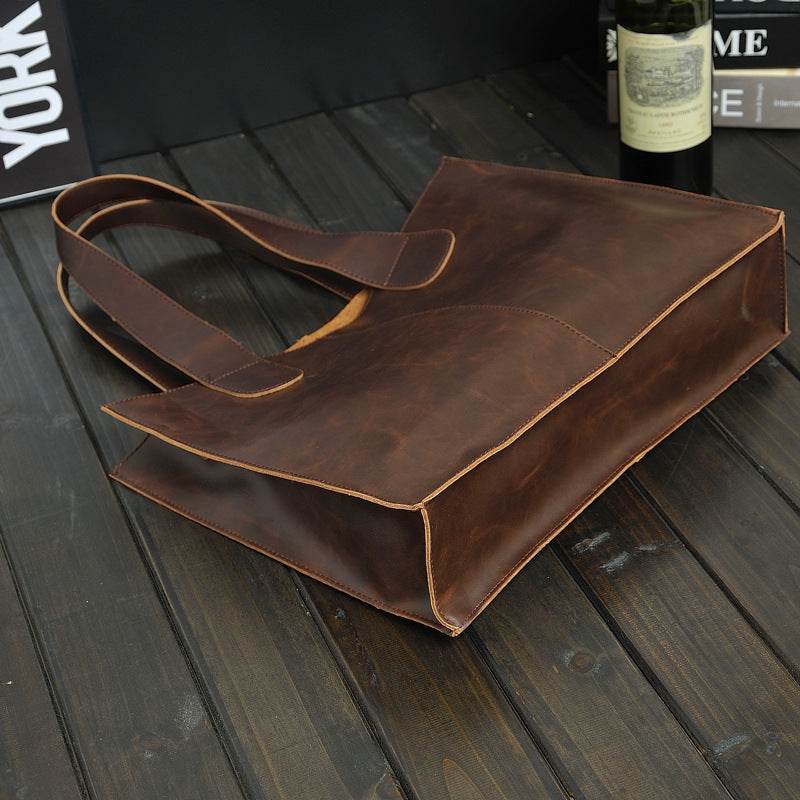 Men's Retro Portable Business Casual Briefcase - Mubimart