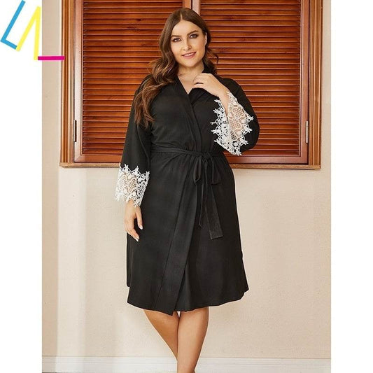 Plus Size Pajamas Women Sleepwear Nightwear Tops Breathable - Mubimart