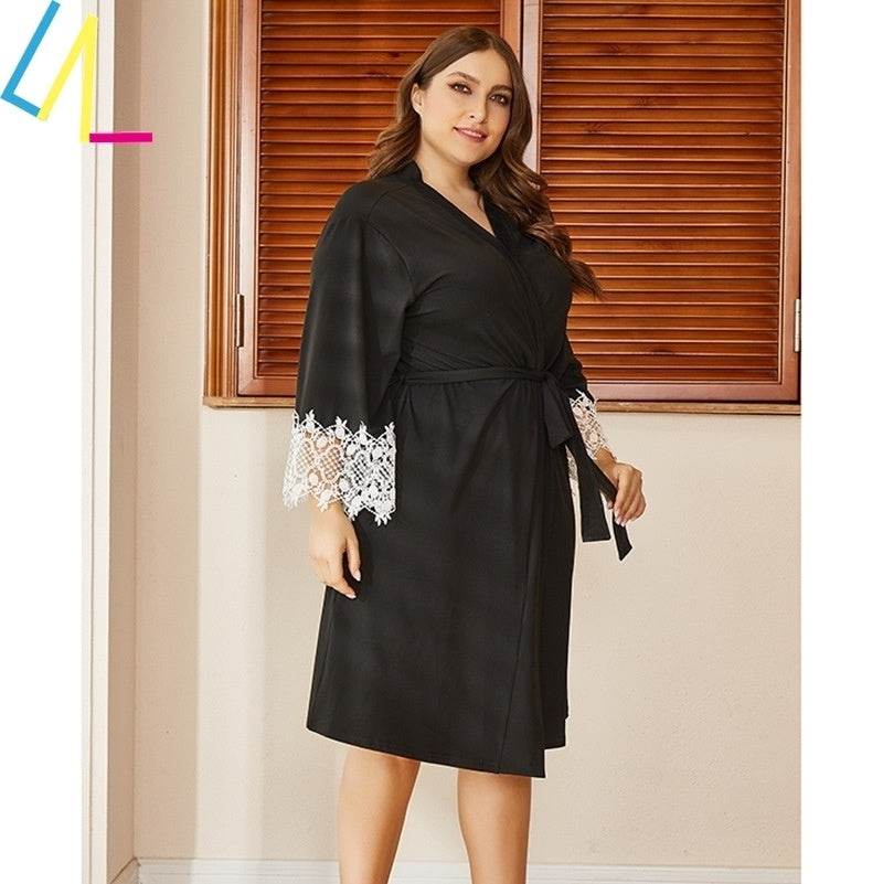 Plus Size Pajamas Women Sleepwear Nightwear Tops Breathable - Mubimart
