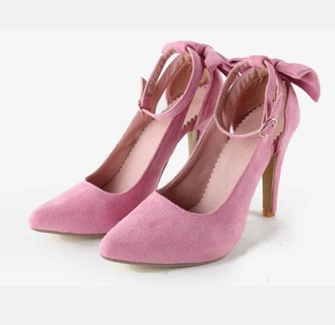 Bow high heels - Mubimart